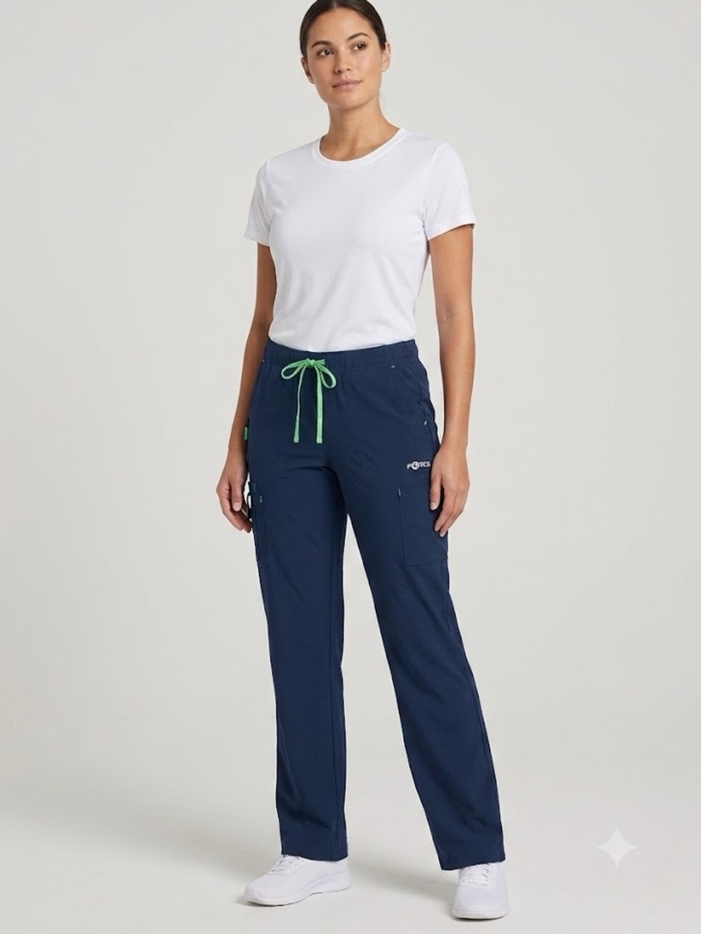 Carhartt Force Cross Flex Utility Bootcut Cargo Scrub Pants Navy Blue Medium
